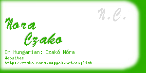 nora czako business card